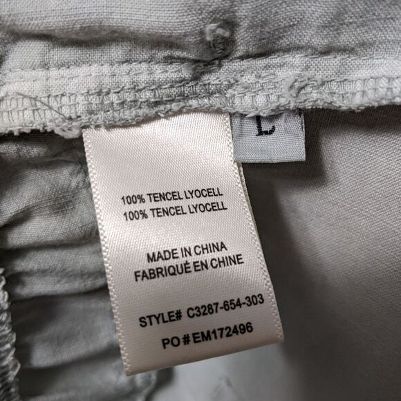 NWOT CLOTH & STONE Smocked Tie Waist Tencel Jogger Pants L - Picture 8 of 9